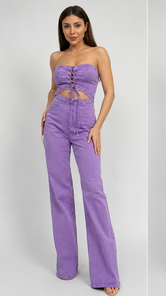 Tate Denim Jumpsuit
