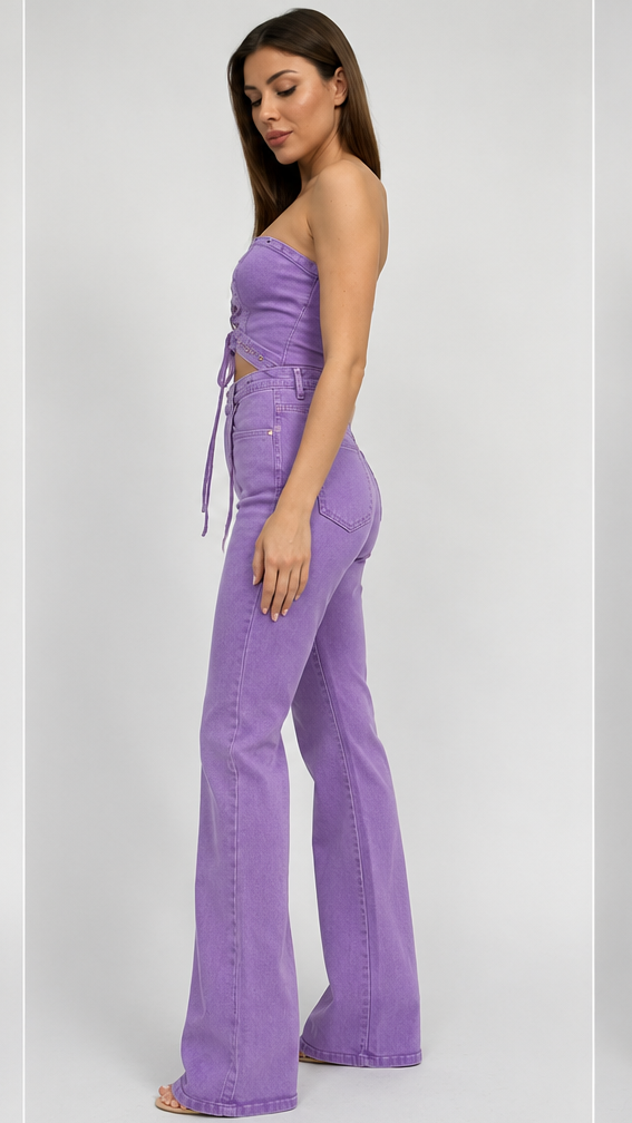 Tate Denim Jumpsuit