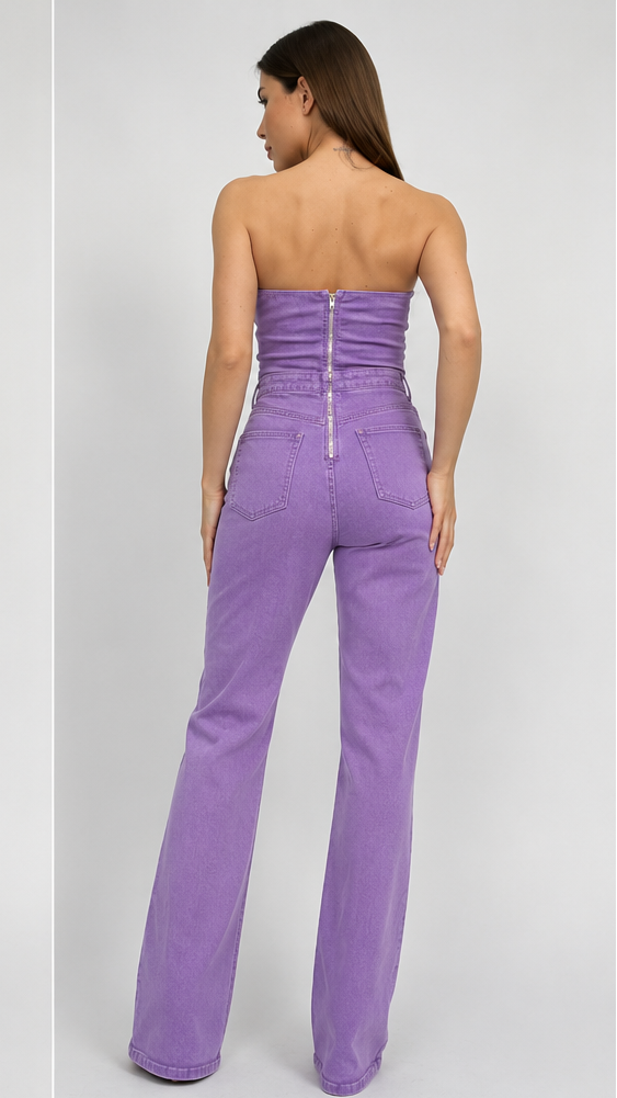 Tate Denim Jumpsuit