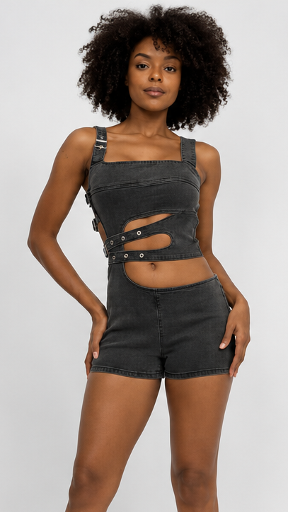 Rebel Denim Romper