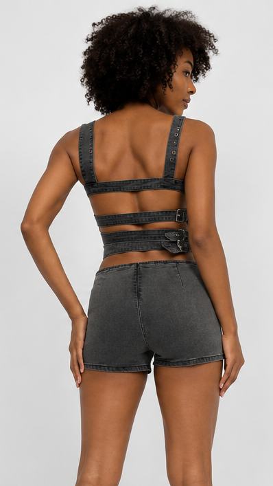Rebel Denim Romper