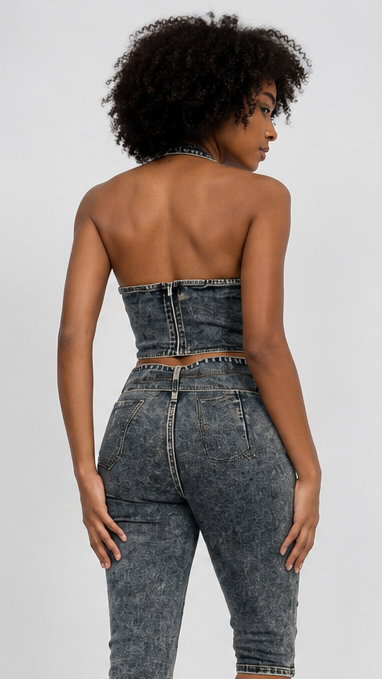 Tess Acid Wash Top