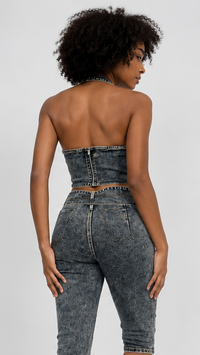 Tess Acid Wash Top