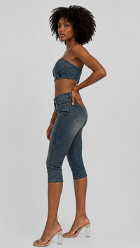 Stass Denim Capri