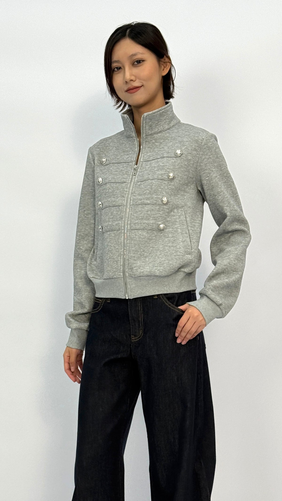 Quinn Heather Grey Jacket
