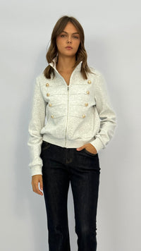 Quinn Light Heather Grey Jacket