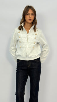 Quinn Light Heather Grey Jacket