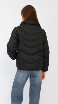 Tate Black Quilted Puffer Jacket