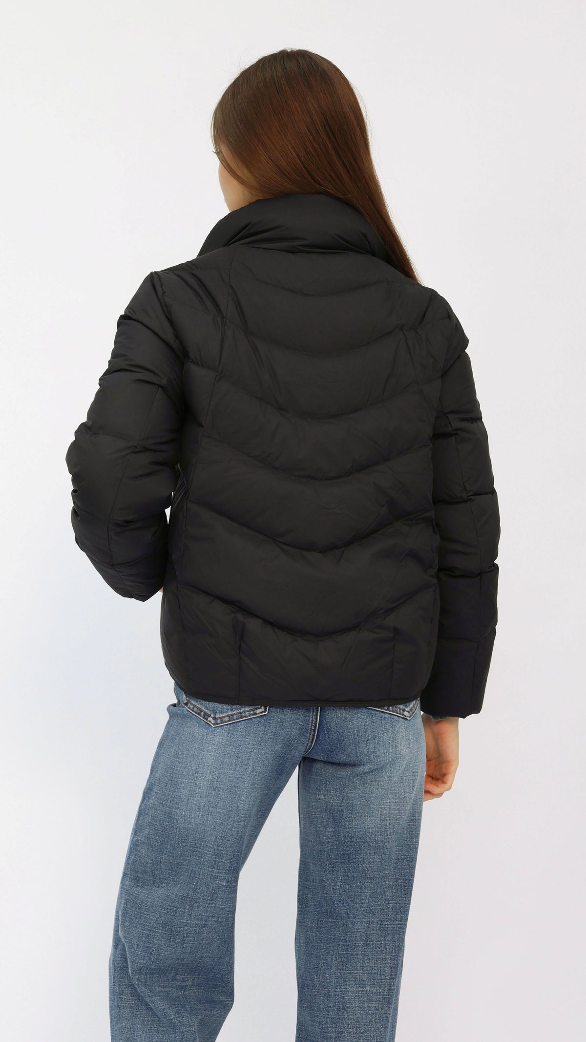 Tate Black Quilted Puffer Jacket