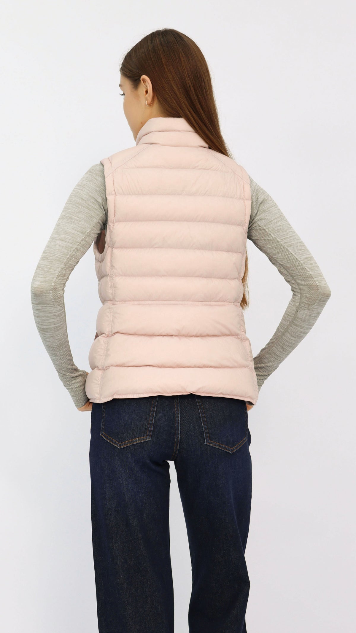 Gaia Pink Fitted Waist Down Vest