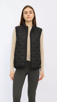 Blaine Black Puffer Vest