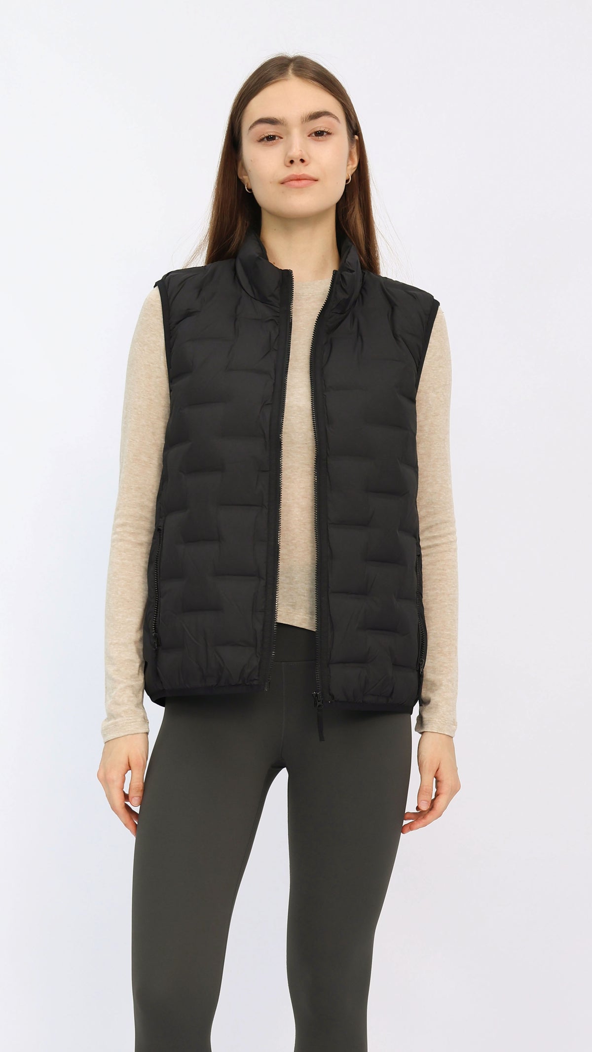 Blaine Black Puffer Vest