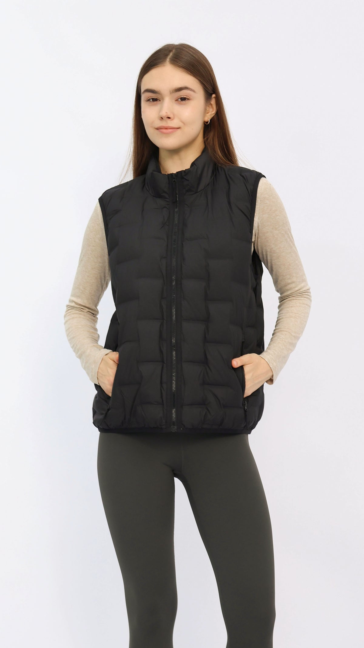 Blaine Black Puffer Vest