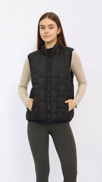 Blaine Black Puffer Vest