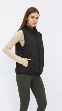Blaine Black Puffer Vest