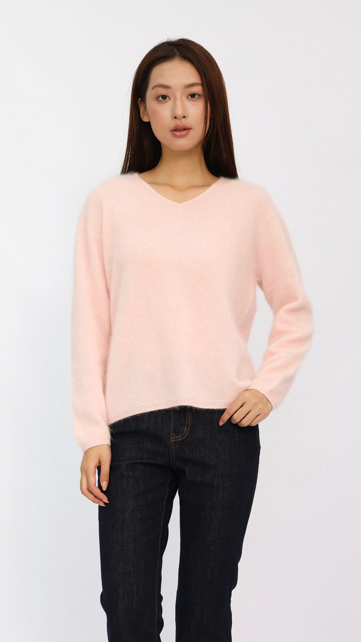 Eve Pink V-Neck Sweater