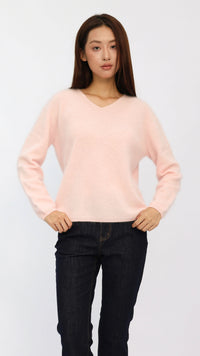 Eve Pink V-Neck Sweater