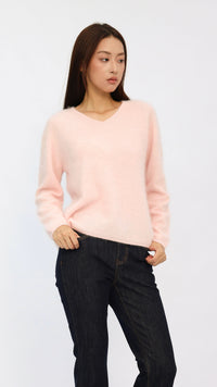Eve Pink V-Neck Sweater