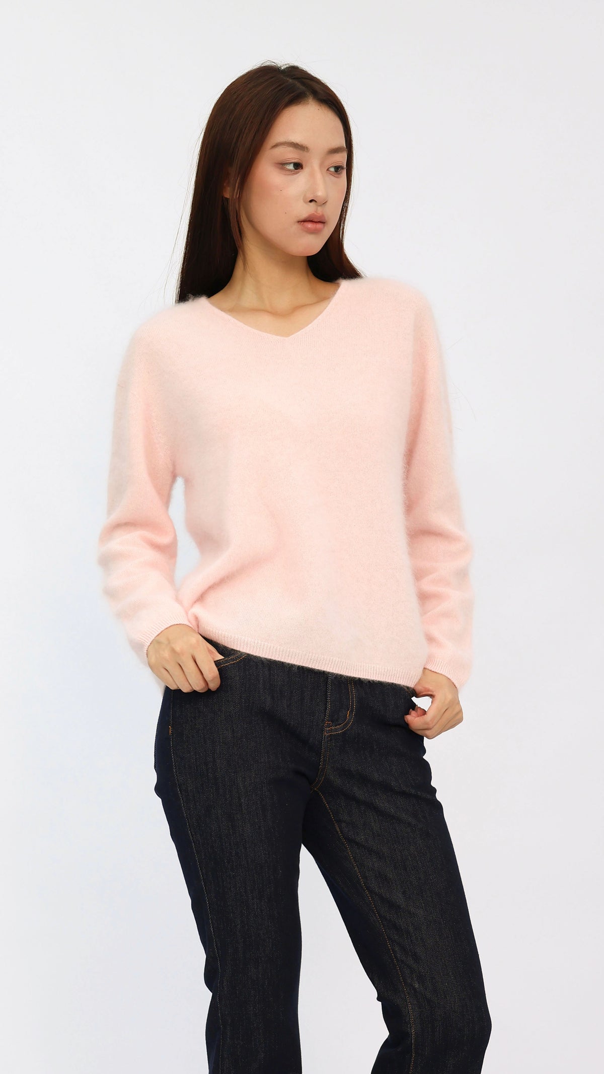 Eve Pink V-Neck Sweater