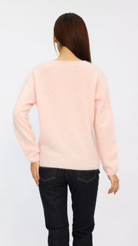 Eve Pink V-Neck Sweater