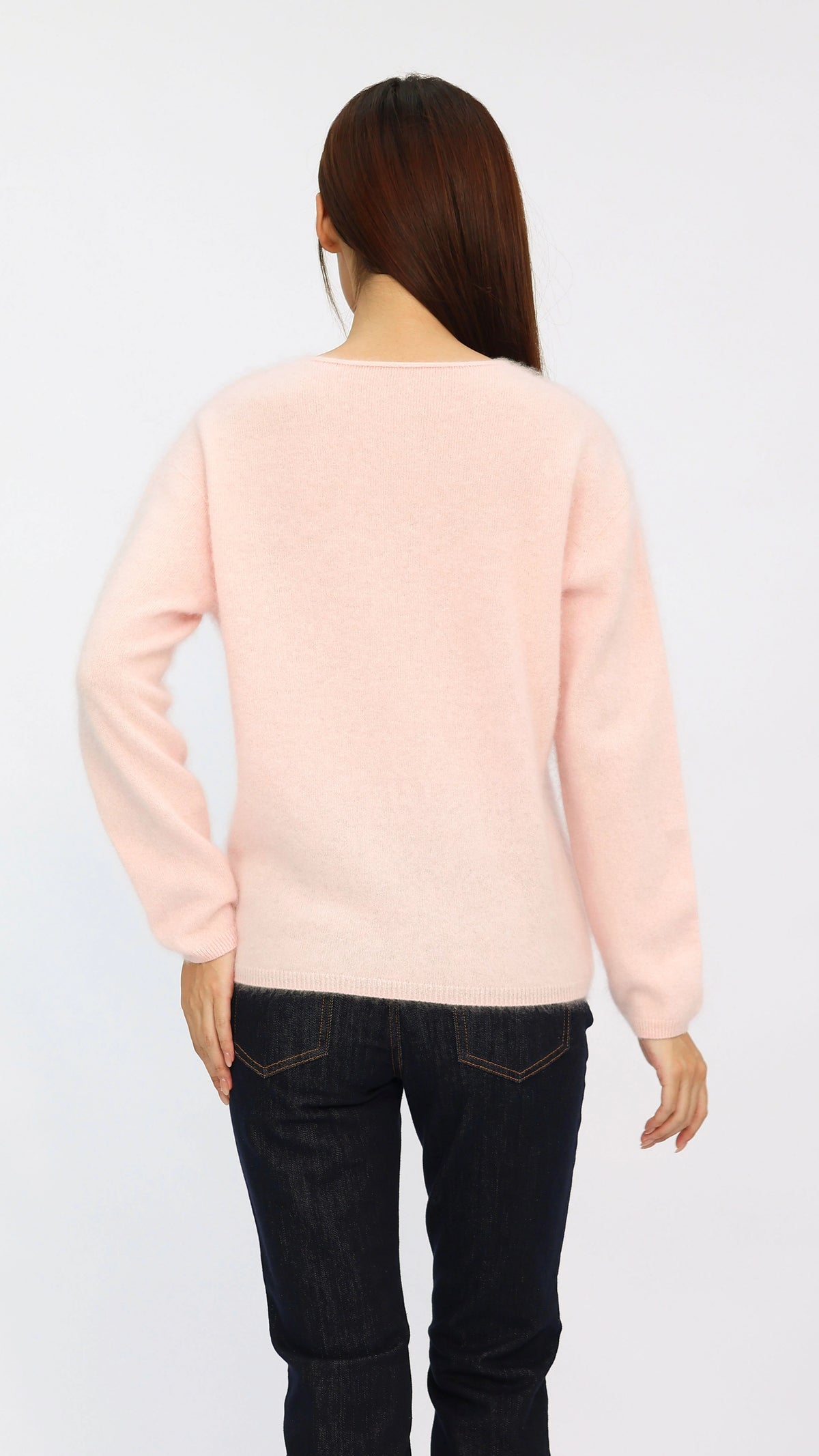 Eve Pink V-Neck Sweater