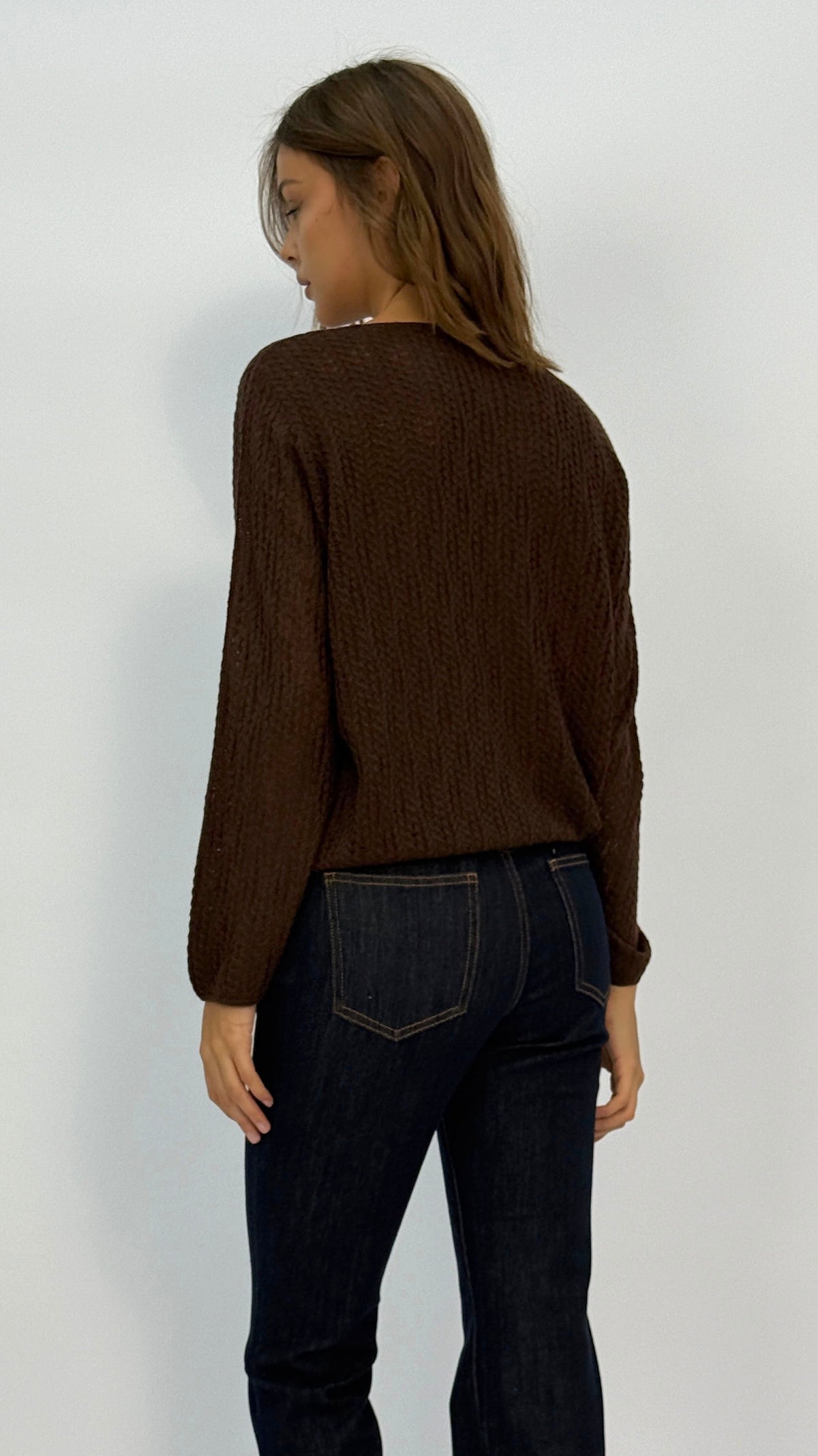 Emerson Brown Shimmer Knit Top
