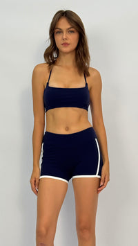 Trixie Navy Halter Sports Bra