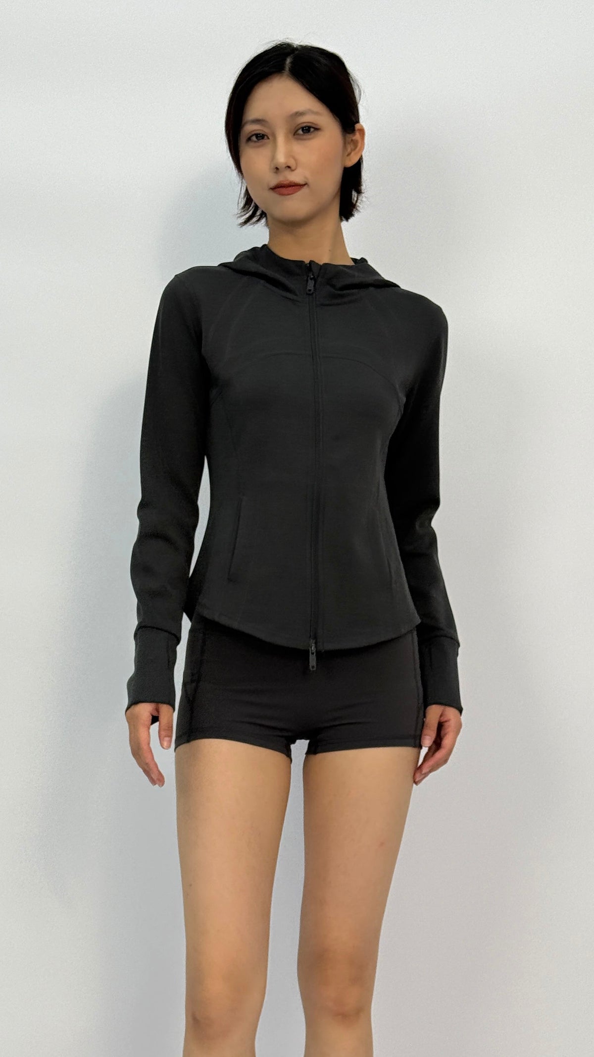 Mali Charcoal Hooded Jacket