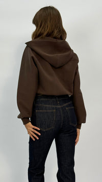 Kimmy Mocha Zip Hoodie