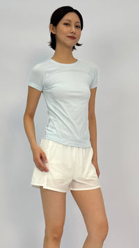 Polly Blue Short Sleeve Top