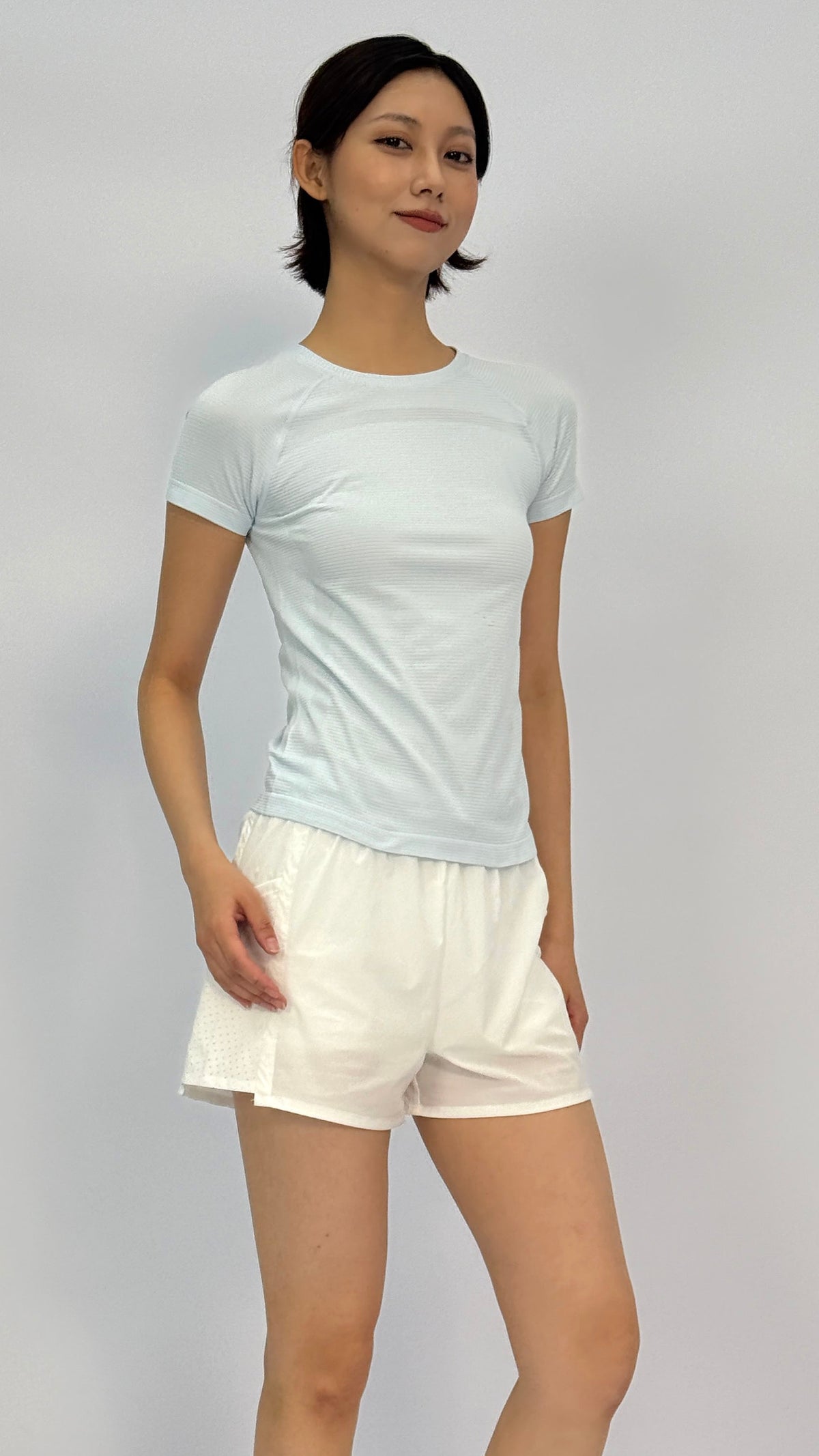 Polly Blue Short Sleeve Top