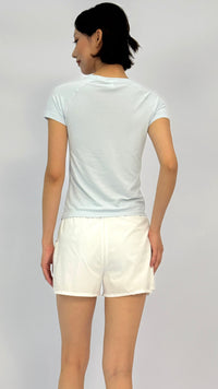 Polly Blue Short Sleeve Top