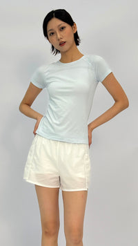 Polly Blue Short Sleeve Top