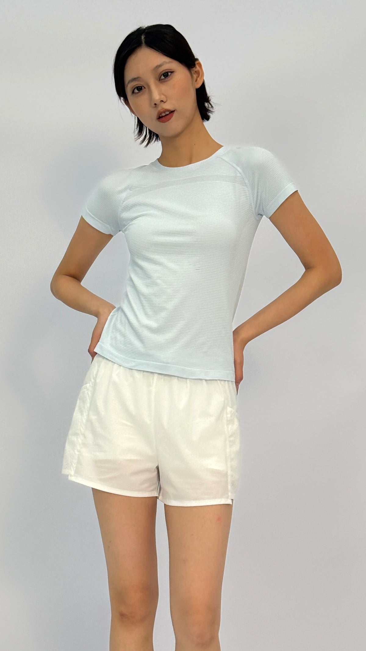 Polly Blue Short Sleeve Top