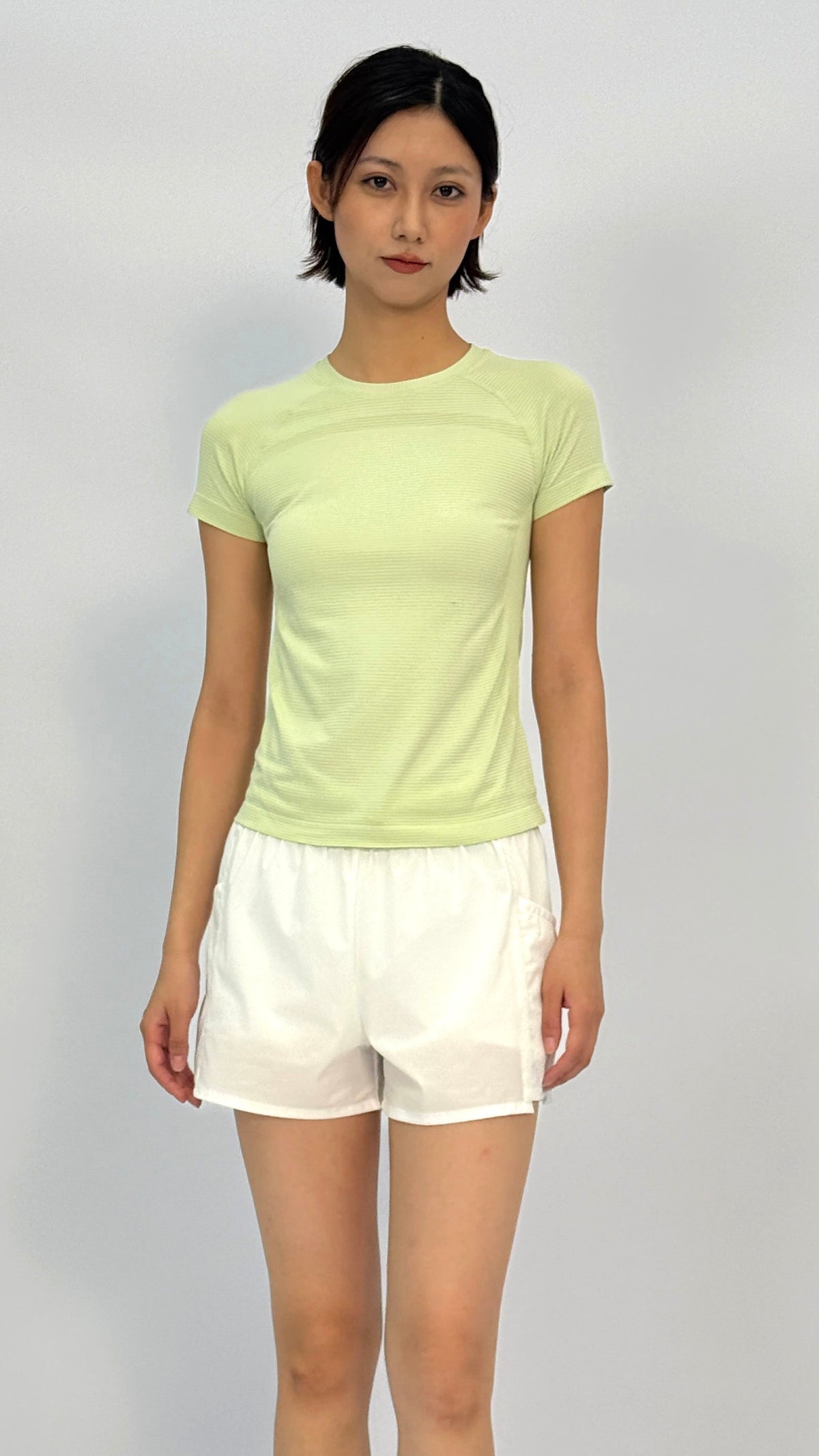 Polly Lime Green Short Sleeve Top