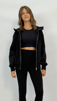 Mandy Full Length Front Zip Hoodie