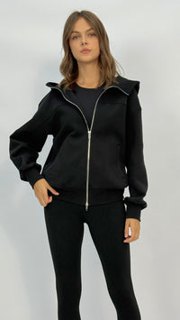 Mandy Full Length Front Zip Hoodie