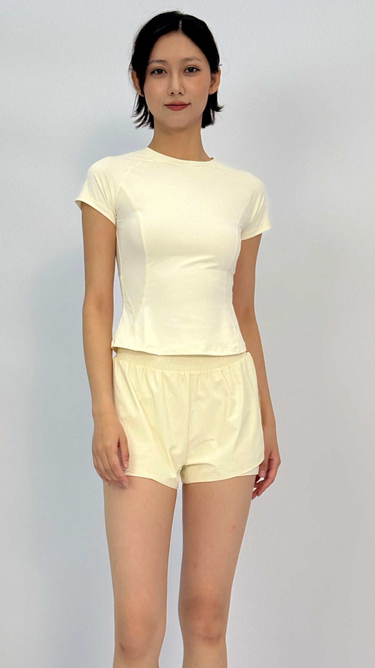Andy Butter Yellow Cropped T-Shirt