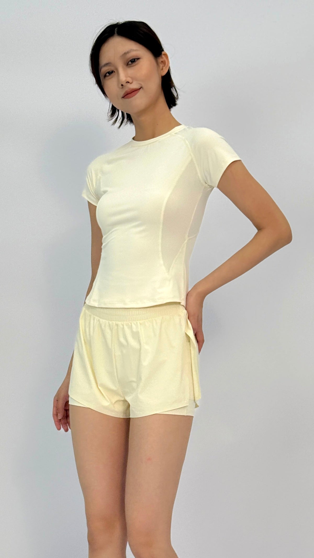 Andy Butter Yellow Cropped T-Shirt
