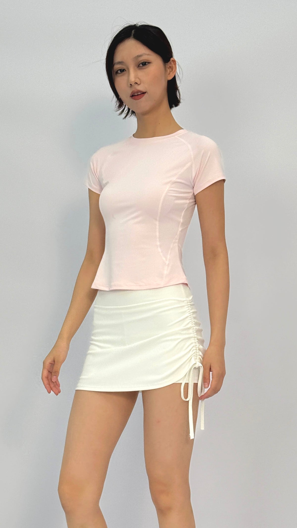 Andy Baby Pink Cropped T-Shirt