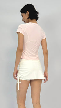 Andy Baby Pink Cropped T-Shirt