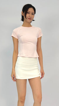 Andy Baby Pink Cropped T-Shirt