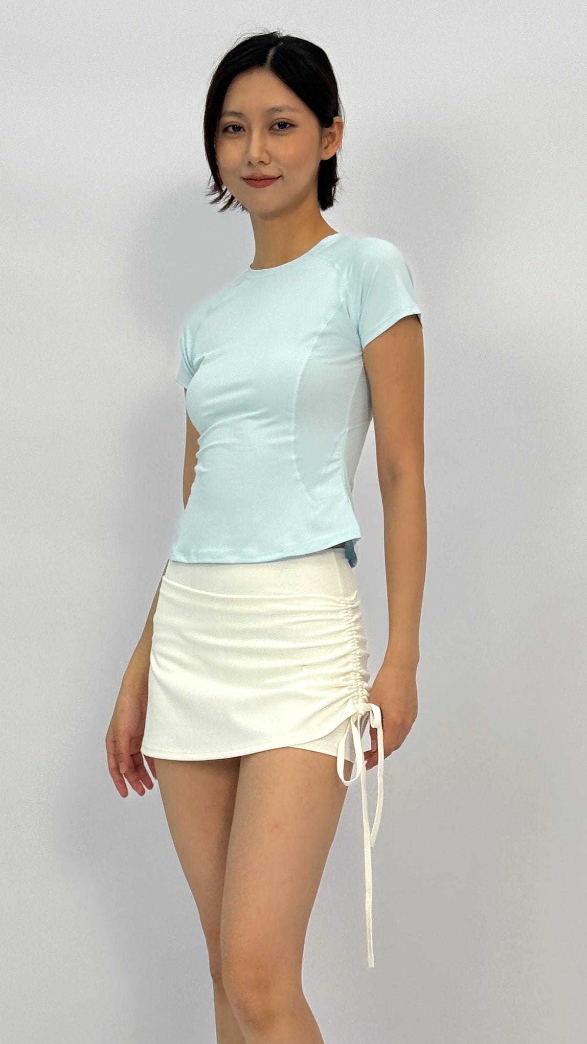 Andy Sky Blue Cropped T-Shirt