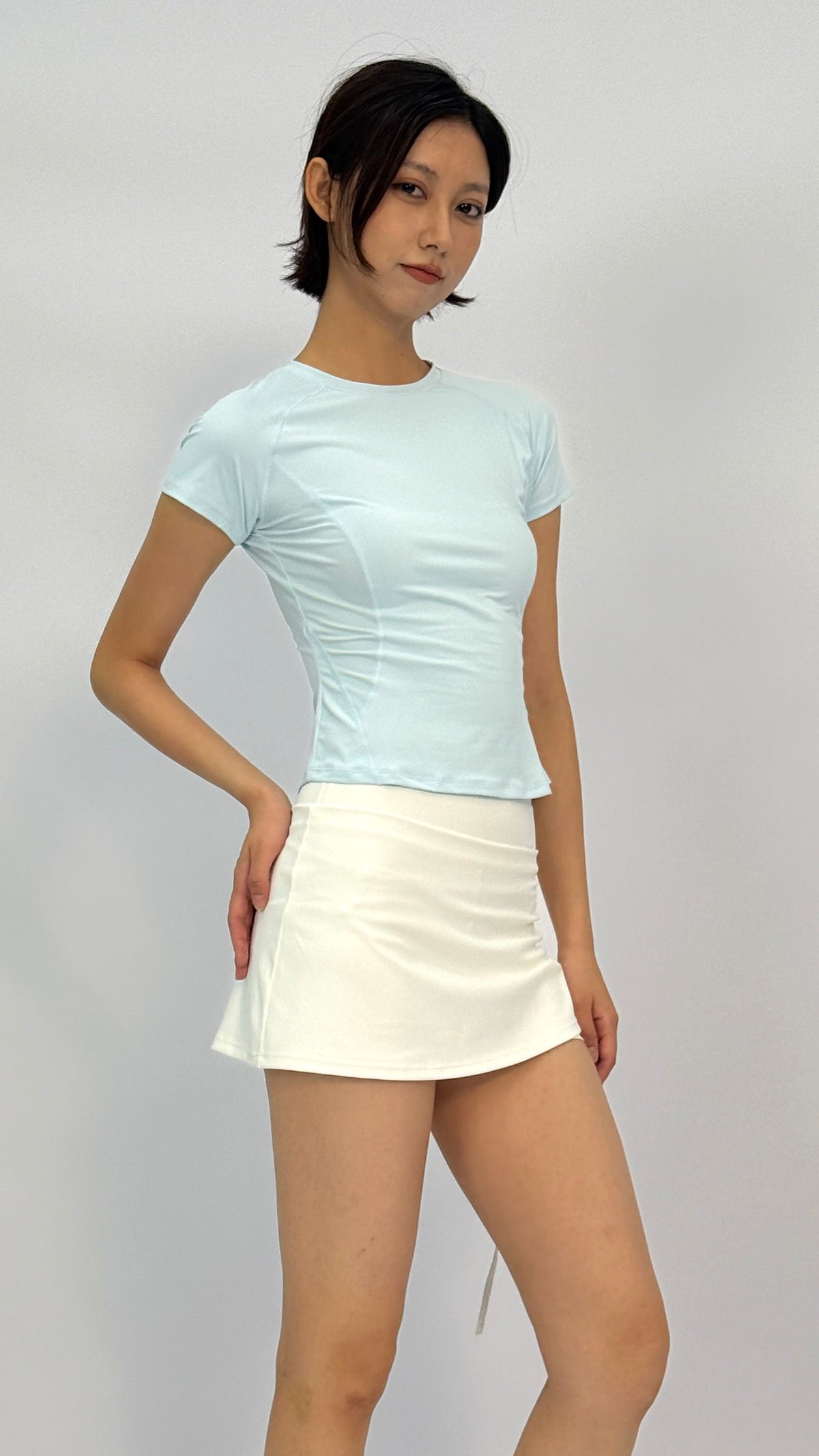 Andy Sky Blue Cropped T-Shirt