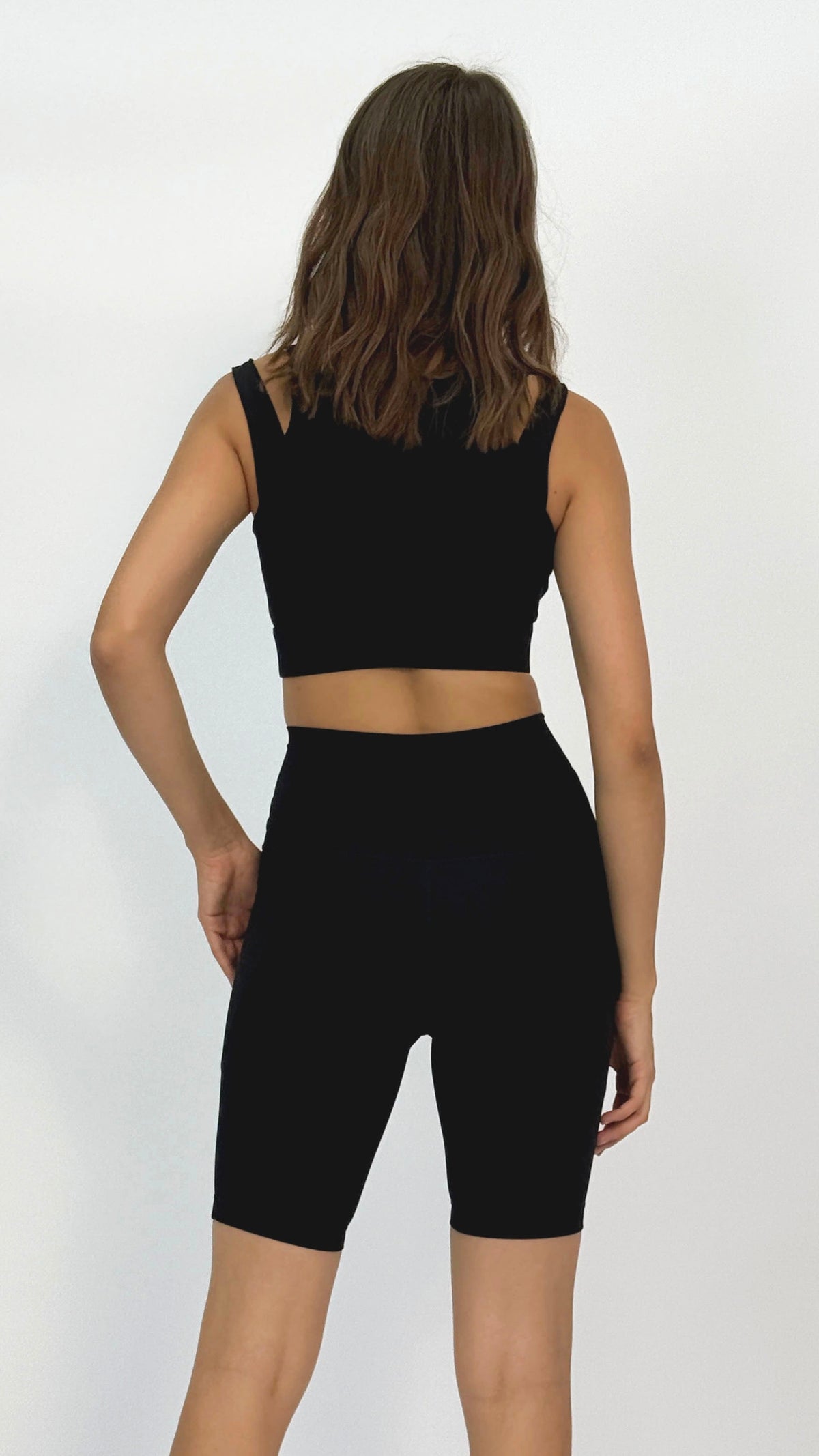 Alex Black Crop Top