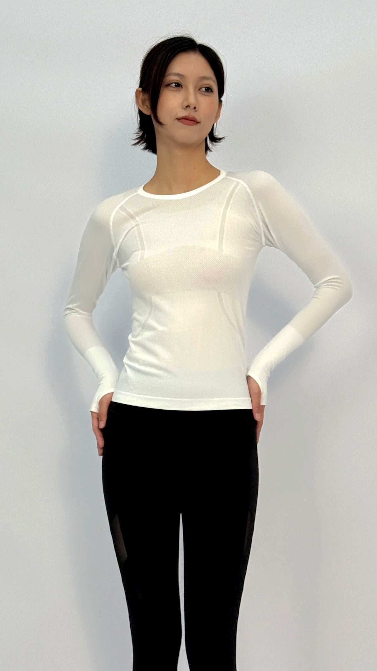 White Sophie Long Sleeve Top