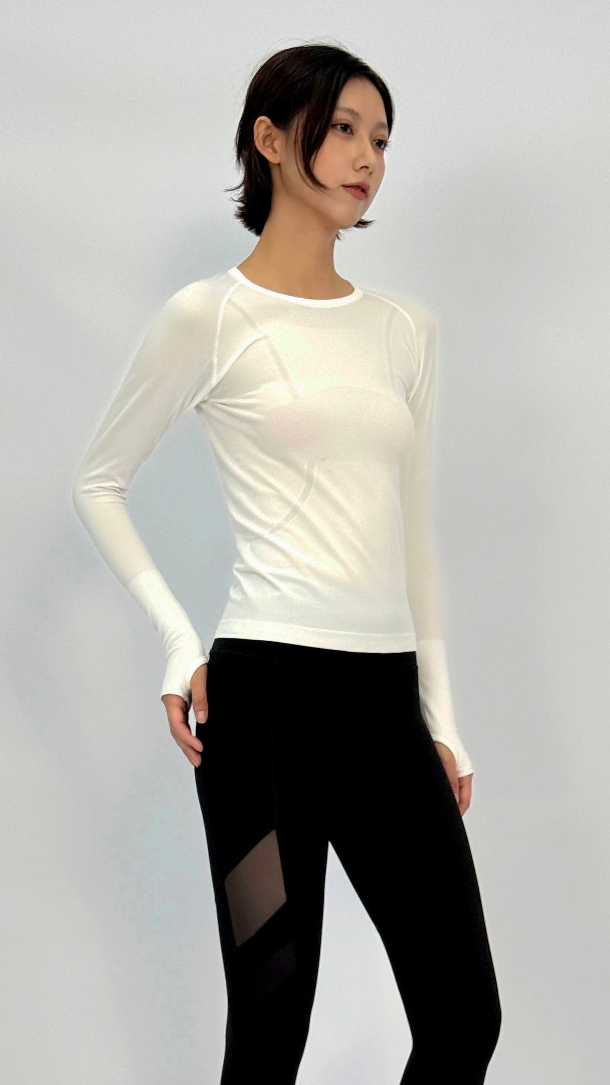 White Sophie Long Sleeve Top