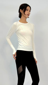 White Sophie Long Sleeve Top