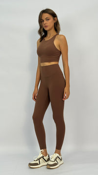 Krista Brown High Waisted Leggings