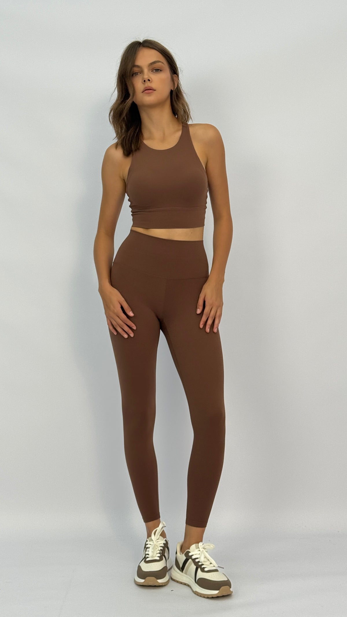 Krista Brown High Waisted Leggings
